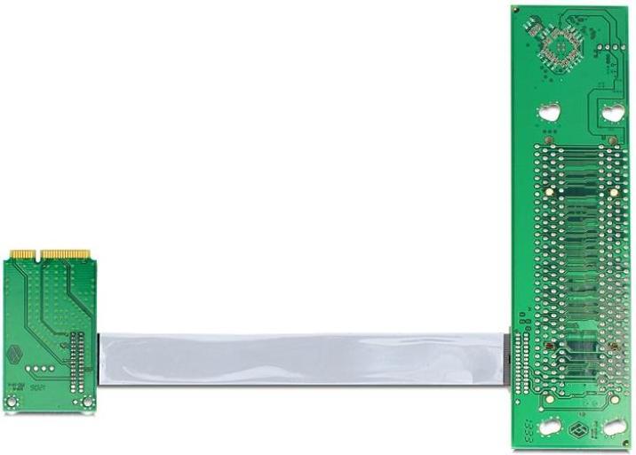 Immagine prodotto Delock Scheda riser Mini PCI Express > 2 x PCI 32 bit con cavo flessibile rivolto a sinistra