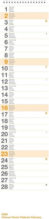 Actual product image Biella Wall calendar (12 x 54.5 cm, No binding)