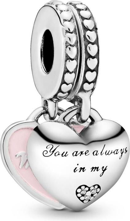 Pandora Mutter & Tochter Herzen (Sterling Silber 925, Emaille)