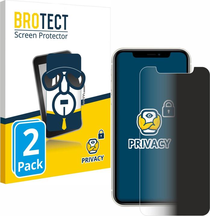 Actual product image BROTECT Anti-spy privacy film Blue light protection film (2 Piece, Apple iPhone 11)