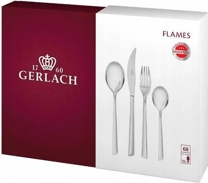 Actual product image Gerlach Cutlery set Shiny Valor, stainless steel, silver, 52 x 42 x 10 cm, 68-units (68 Piece, Cutlery set)
