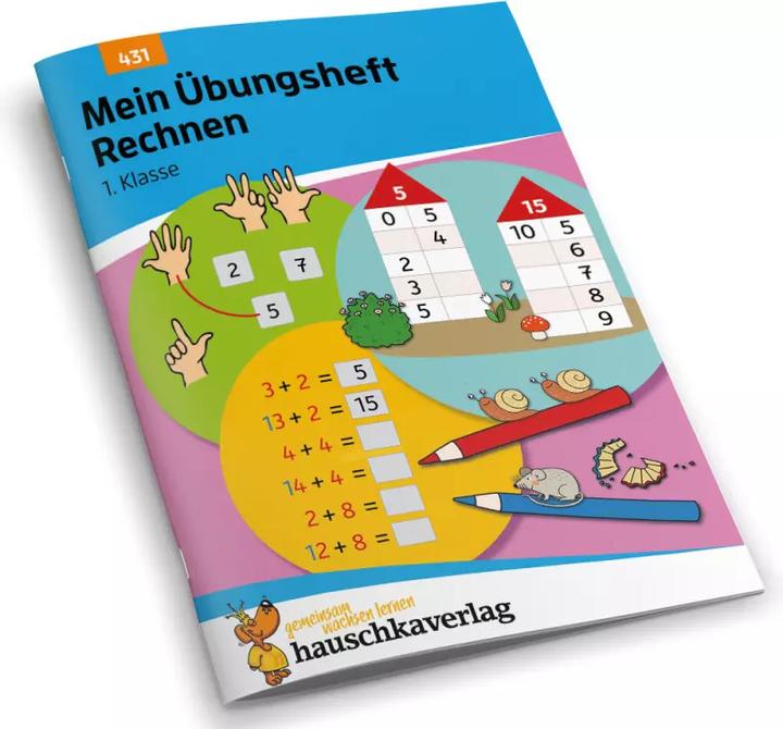 Produktbild Mein Übungsheft Rechnen - 1. Klasse, A5-Heft (Deutsch, Tina Harder, Mascha Greune, 2021)