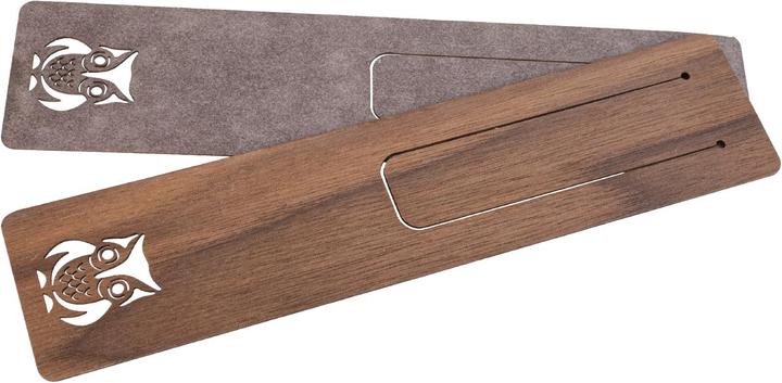 La Mia! Holz Lesezeichen 150 x 35 x 0,7 mm aus Nussbaum geölt
