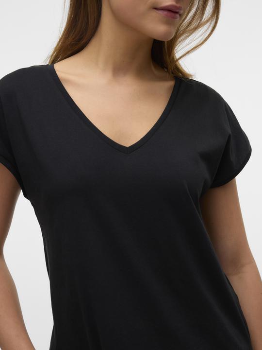 Actual product image Vero Moda Vmluna Ss V-Neck Tee Jrs Noos (L)