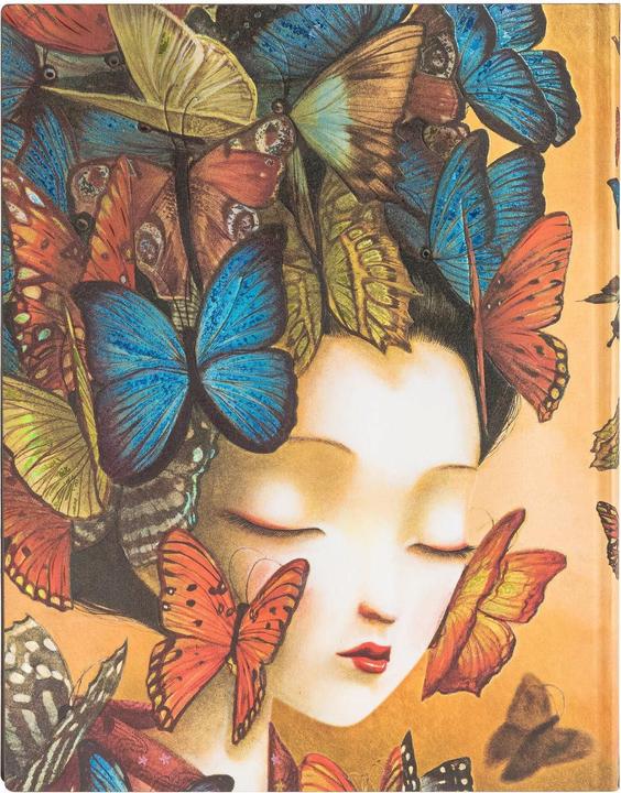 Produktbild Paperblanks Notizbuch Madame Butterfly 13 cm x 18 cm liniert (13 x 18 cm, Liniert, Weicher Einband)
