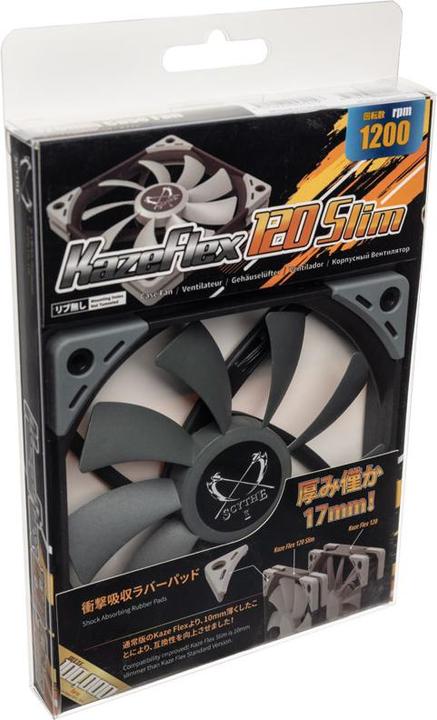 Actual product image Scythe PC Fan Kaze Flex 120 Slim 1200 (120 mm, 1 x)