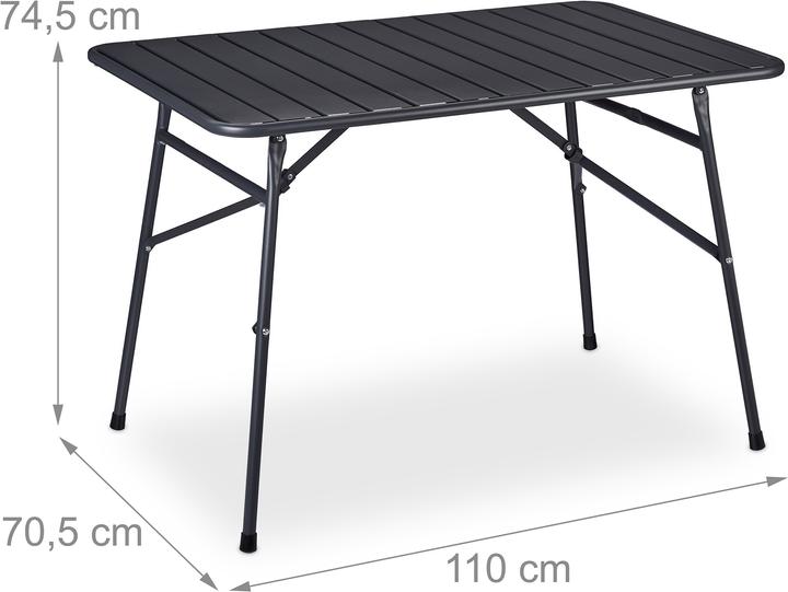 Actual product image Relaxdays Outdoor table (110 cm)