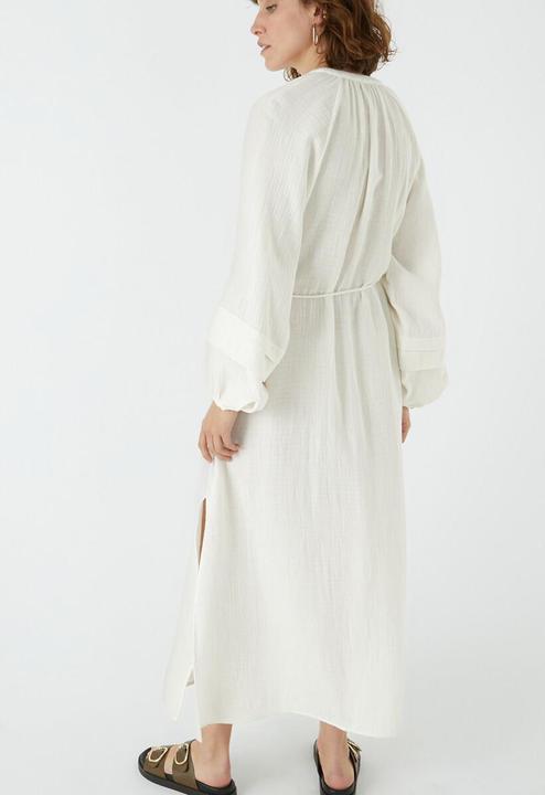 Image du produit La Redoute Collections Longue robe en mousseline avec manches ballon (40)