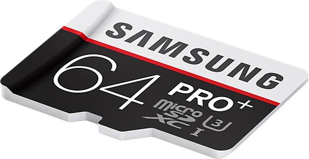 Actual product image Samsung Pro Plus microSDXC (64 GB, microSDXC, U3, UHS-I)