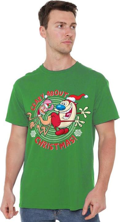 Immagine prodotto Ren & Stimpy Crazy About Christmas Maglietta Uomo (4XL)
