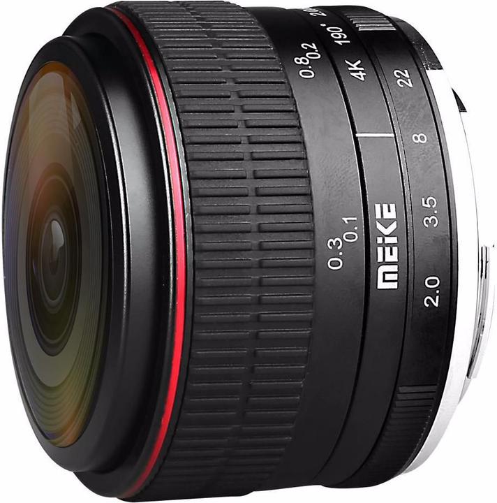 Produktbild Meike 6.5mm f/2.0 Fisheye, Sony E (Sony E, Vollformat, APS-C / DX)