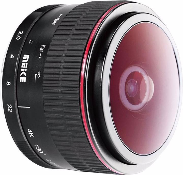 Produktbild Meike 6.5mm f/2.0 Fisheye, Sony E (Sony E, Vollformat, APS-C / DX)