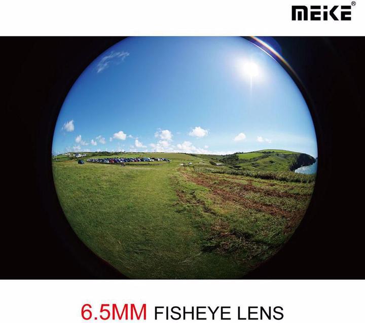 Produktbild Meike 6.5mm f/2.0 Fisheye, Sony E (Sony E, Vollformat, APS-C / DX)