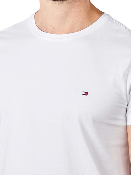 Image du produit Tommy Hilfiger Crew Neck T-Shirt Slim Fit White (XL)