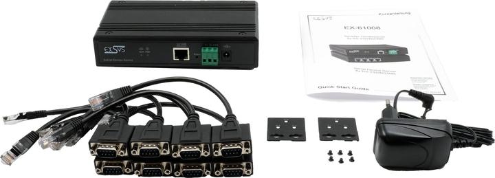 Actual product image Exsys Serial Device Server 4x RS232/422/485