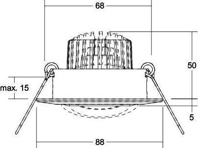 Produktbild Brumberg BRUM LED-Deckeneinbaustrahler (680 lm)