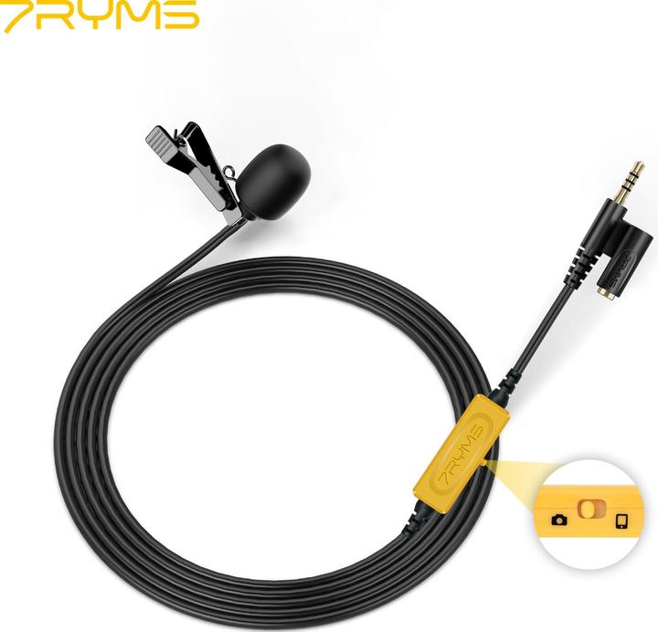 Immagine prodotto 7Ryms Microfono lavalier multifunzionale (4.5m)