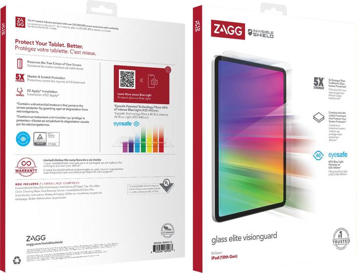 Actual product image InvisibleShield GLASS VISIONGUARD - iPad 10.9 (10th Gen) (1 Piece, Galaxy S23+, Galaxy S23)