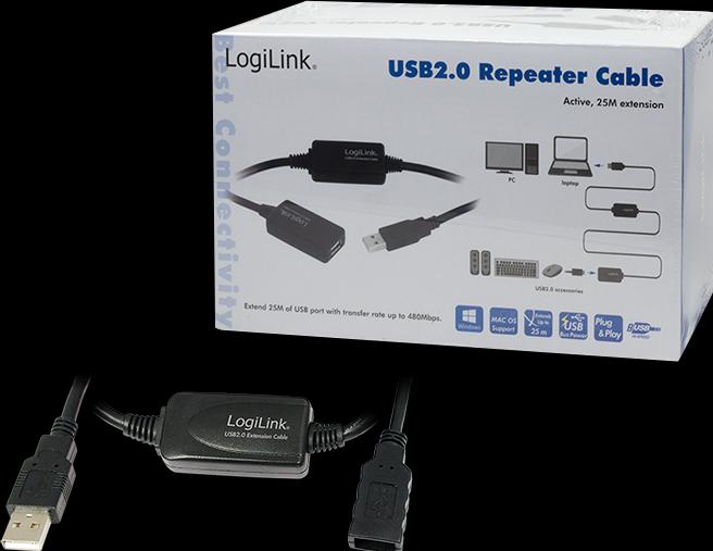 Immagine prodotto LogiLink USB A - A (25 m, USB 2.0)