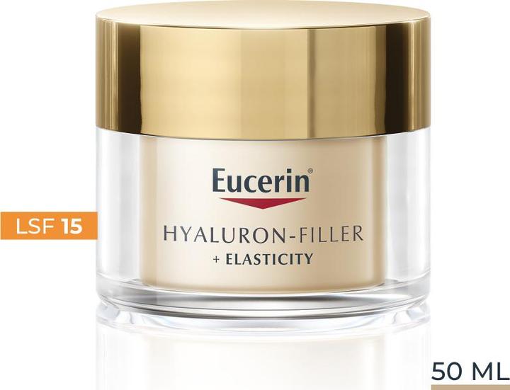 Actual product image Eucerin HYALURON-FILLER + ELASTICITY Day Care SPF 15 (50 ml, Day cream, SPF 15)