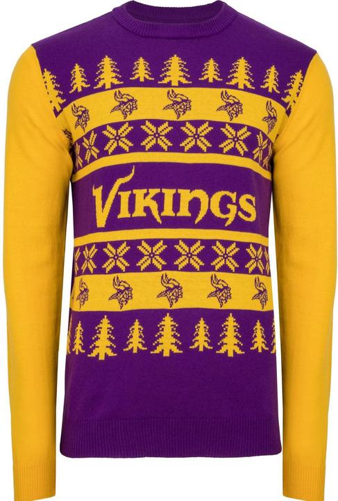 Foco NFL Ugly Sweater XMAS Strick Pullover Minnesota Vikings - S (S)