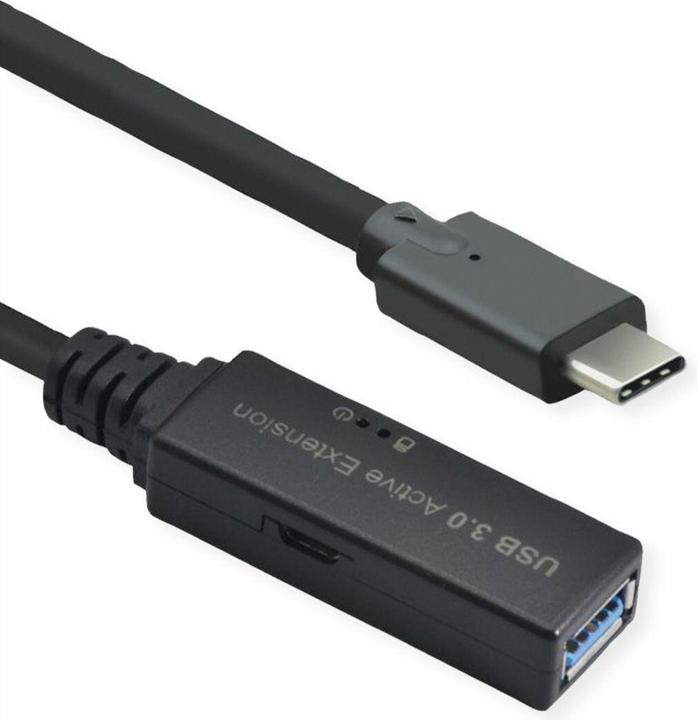 Produktbild Roline Ultralanges USB3.2 Gen1 Verlängerungskabel, C-A, ST/BU, 5m (5 m, USB 3.2 Gen 1)