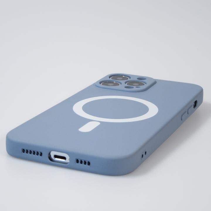 Actual product image PhoneLook Soft shell silicone cover with MagSafe and camera protection grey (Apple iPhone 13 Pro Max)