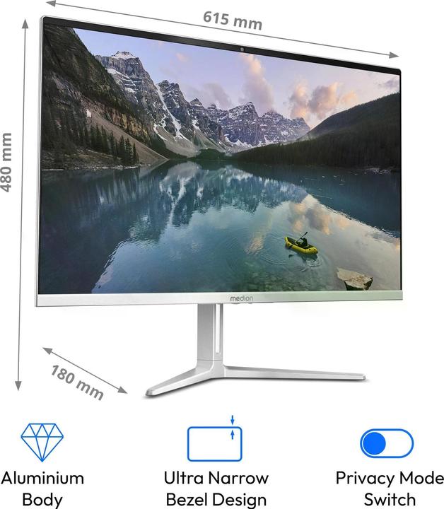 Image du produit Medion Akoya E27419 AIO (Intel Core i7-13620H, 16 Go, 1000 Go, Intel UHD Graphics)