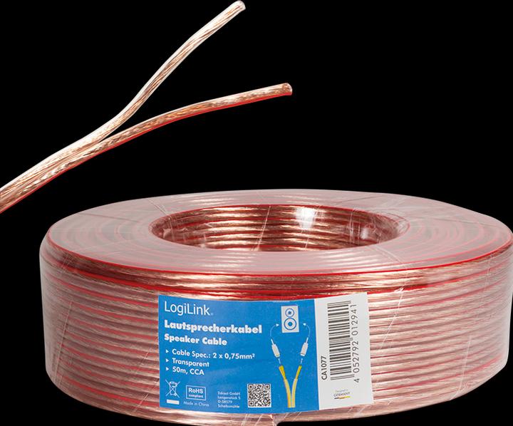 Actual product image LogiLink CA Speaker cable (50 m, 0.75 mm²)
