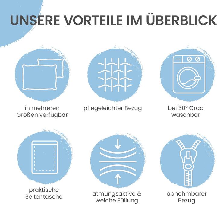 Produktbild Aktivshop Bett- und Rückenstützkissen (20 x 160 x 50 cm)