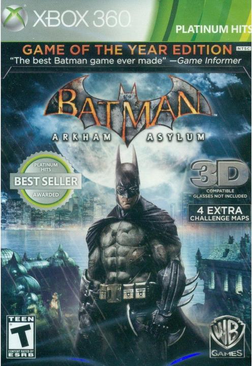 Image du produit WB Warner Bros Batman : Arkham Asylum, Xbox 360 (Xbox 360)