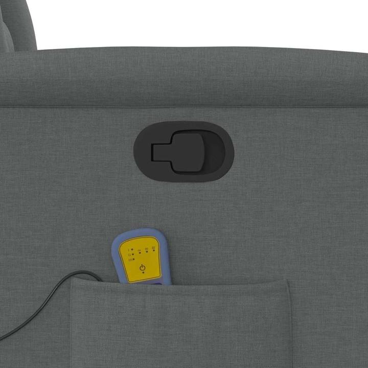 Actual product image VidaXL Massage chair with stand-up aid dark grey fabric