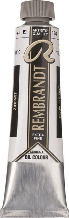 Image du produit Rembrandt PEINTURE À L'HUILE T9 104 (Blanc de zinc, 40 ml)