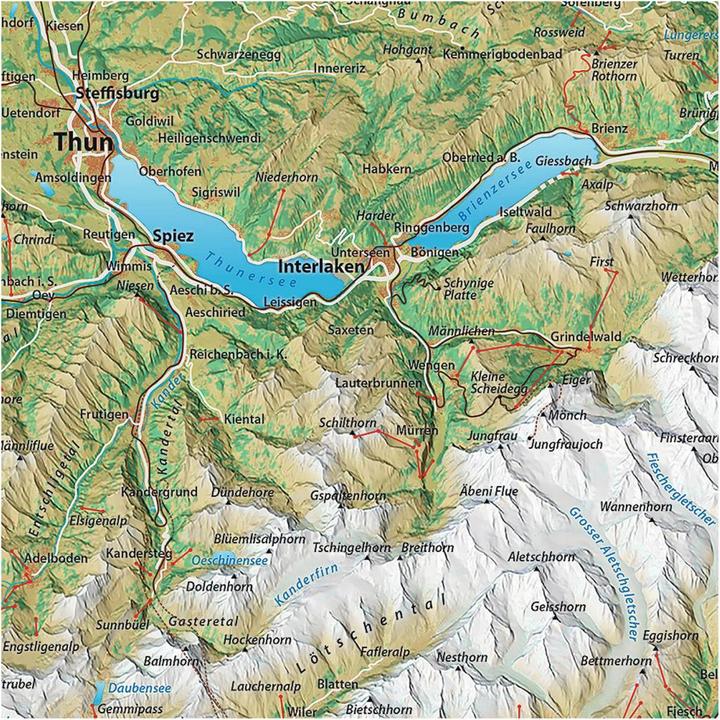 Produktbild Panoramakarte der Schweiz (2000 Teile)