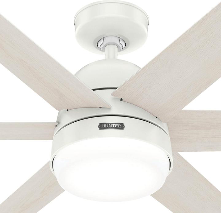 Image du produit Hunter Fans DC Deckenventilator Arete Weiss mit Licht & Fernbedienung (42.70 dB)