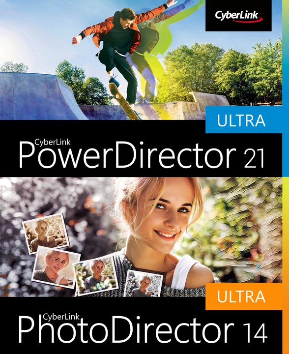 Actual product image CyberLink PowerDirector 21 Ultra & PhotoDirector 14 Ultra Duo (1 User, unlimited)