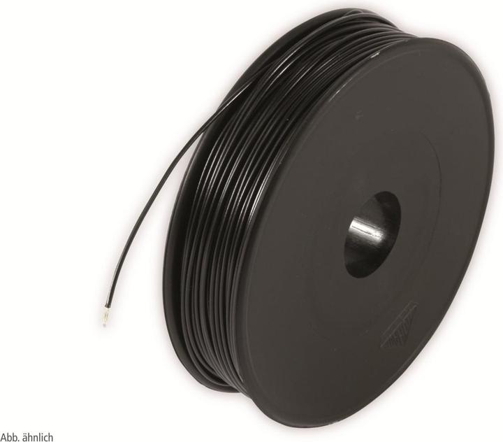 Rautronic Stranded wire, 1x1.00, 100m spool, black, LIYV (100 m)