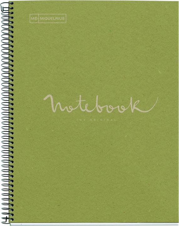 Actual product image Maul ECO Emotions NB1 ECOGREEN Recy. A4 HOR 80G grün (Speditionsversand) (A4, Lined, Hardcover)