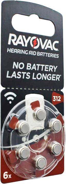 Produktbild Rayovac 60 Stück Hörgeräte Batterie Varta HA312, PR41, 4607, 5000252003205 (60 Stk., 180 mAh)