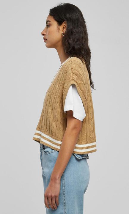 Image du produit Urban Classics Ladies Cropped Knit College Slipover (L)