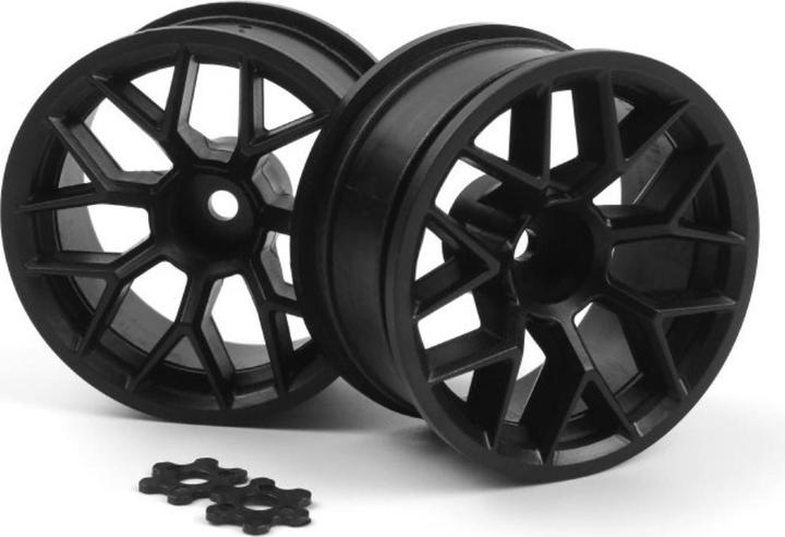 HPI RTR WHEEL 26MM BLACK 9MM OFFSET (Pr)