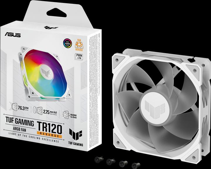 Actual product image ASUS Fan TUF GAMING TR120 FAN ARGB REV WHT (120 mm, 1 x)