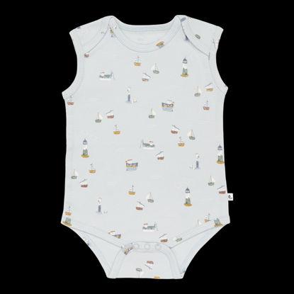 Little Dutch Ärmelloser Body Sailors Bay Blue - 50/56 (50)