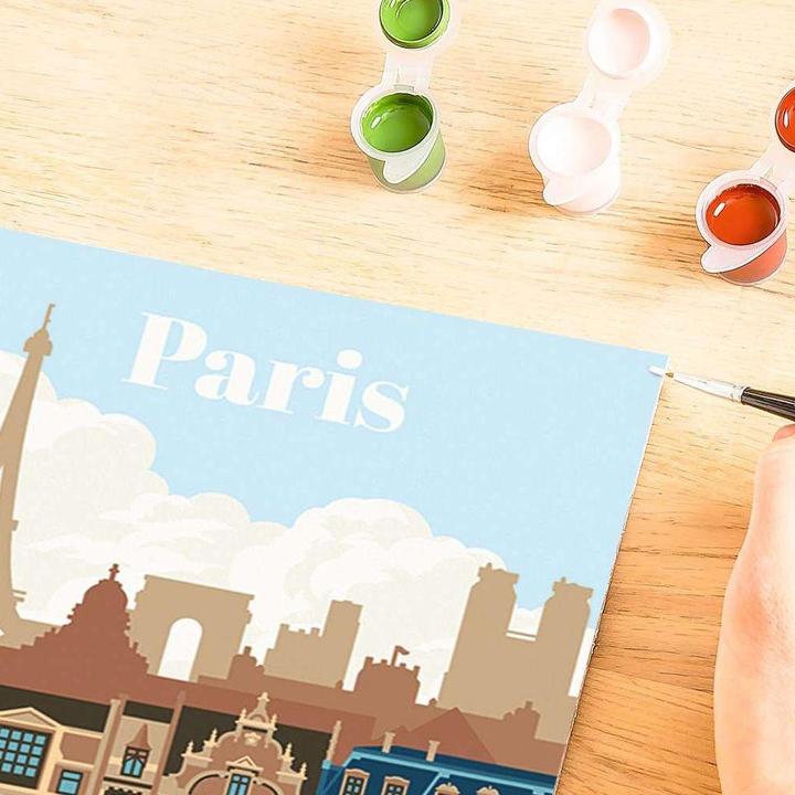 Actual product image Ravensburger CreArt - Painting by numbers 23687 - Colourful Paris - from 12 years