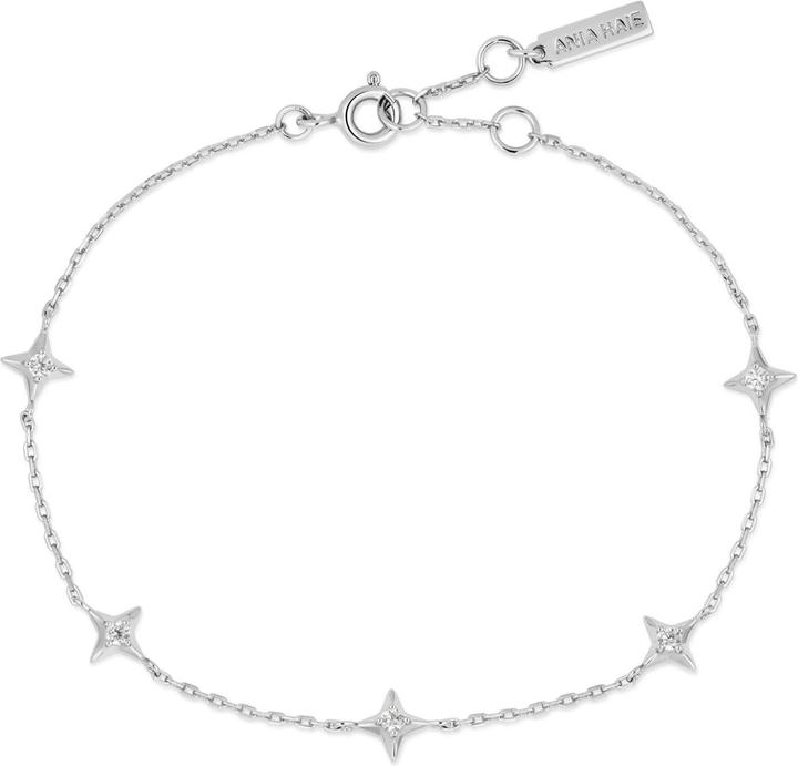 Ania Haie Silver Stars Station Armband (16.50 cm, 925er Silber)