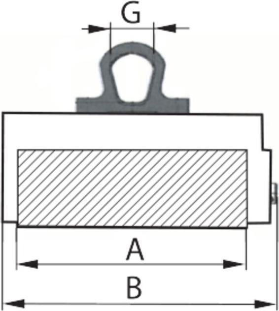 Actual product image Eclipse magnetics Lifting magnet UL E (100 kg)