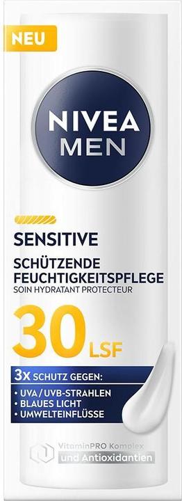 Actual product image NIVEA MEN Sensitive Schützende Feuchtigkeitspflege LSF30 (50 ml, Day cream, SPF 30)