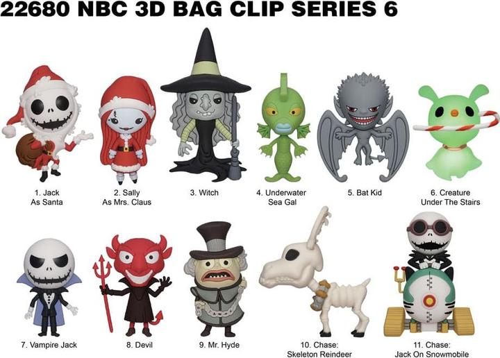Actual product image Monogram Int. Nightmare before Christmas 3D PVC bag tags Series 6 Display (24)