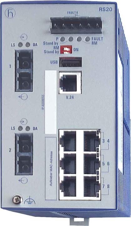 Productafbeelding Hirschmann INET Ind.Ethernet schakelaar RS20-0800M2M2SDHE (6 Havens)