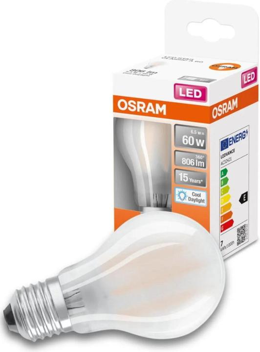Produktbild Osram E27 Birne (E27, 6.50 W, 806 lm, 6 x, E)